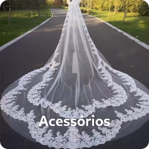 Coleção de acessŕios para vestidos de noiva