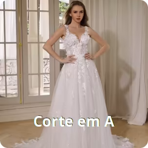 Coleção de vestidos de noiva Corte A